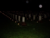 All candles still burning at the Holten Canadian War Cemetery
